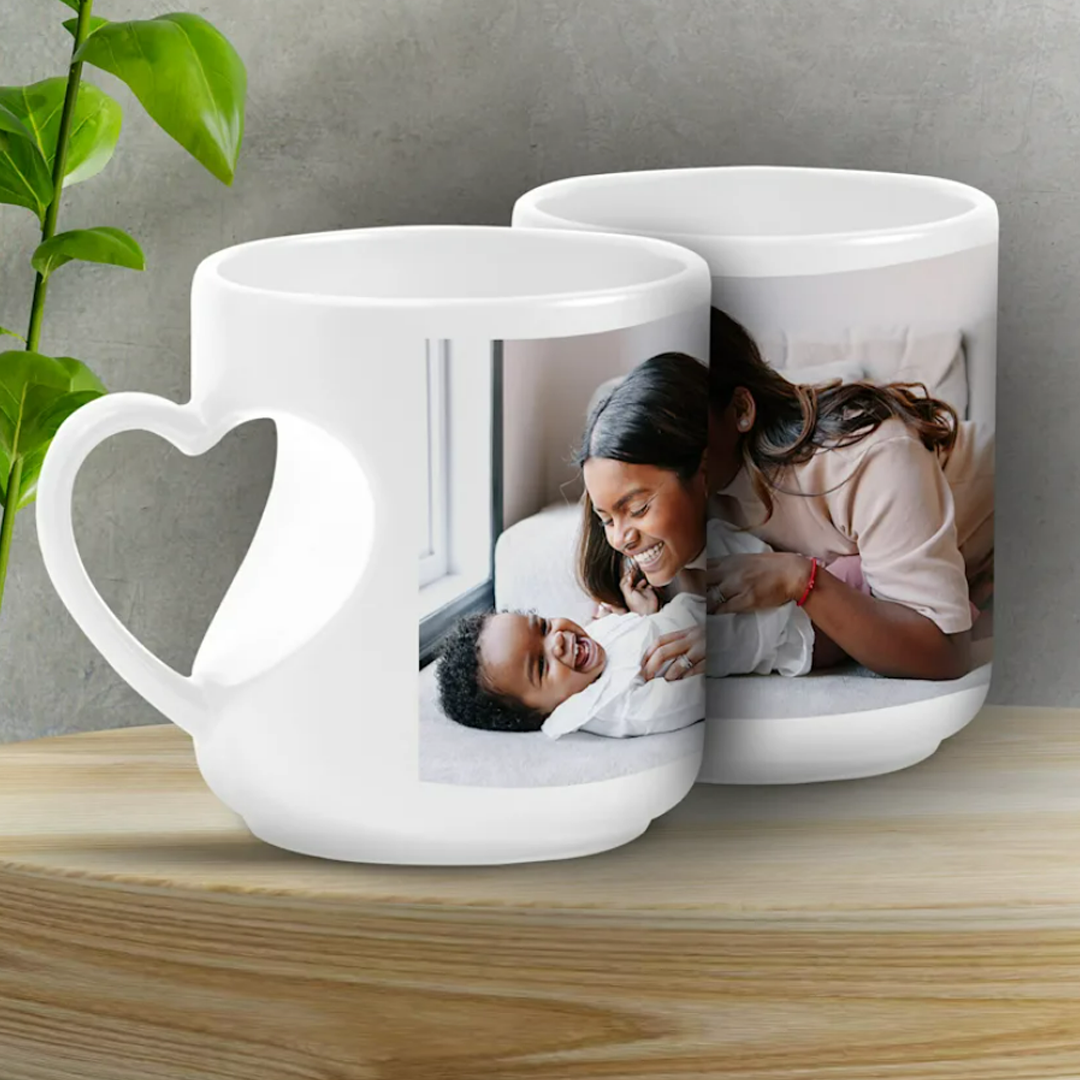 Heart Cut Handel Mug – 11 OZ