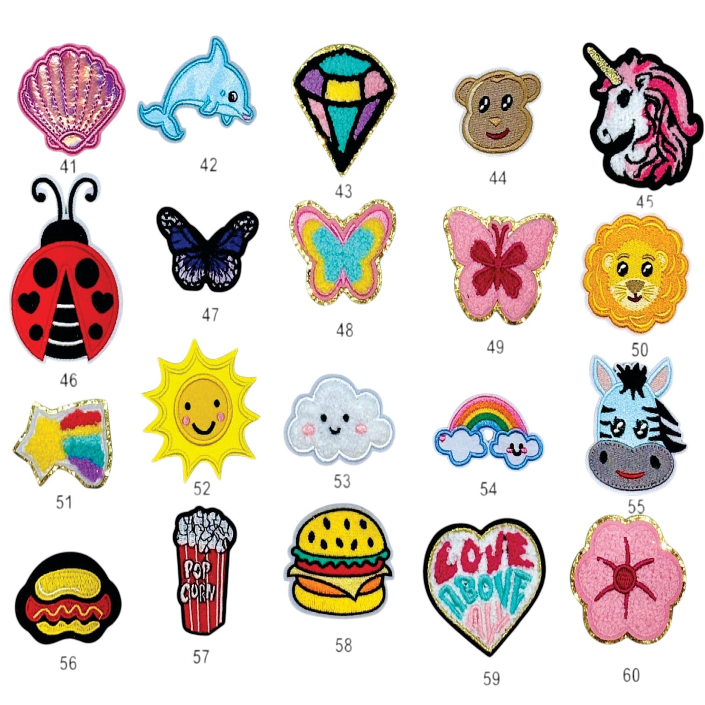 Iron on Patches (41 to 60 Designs)