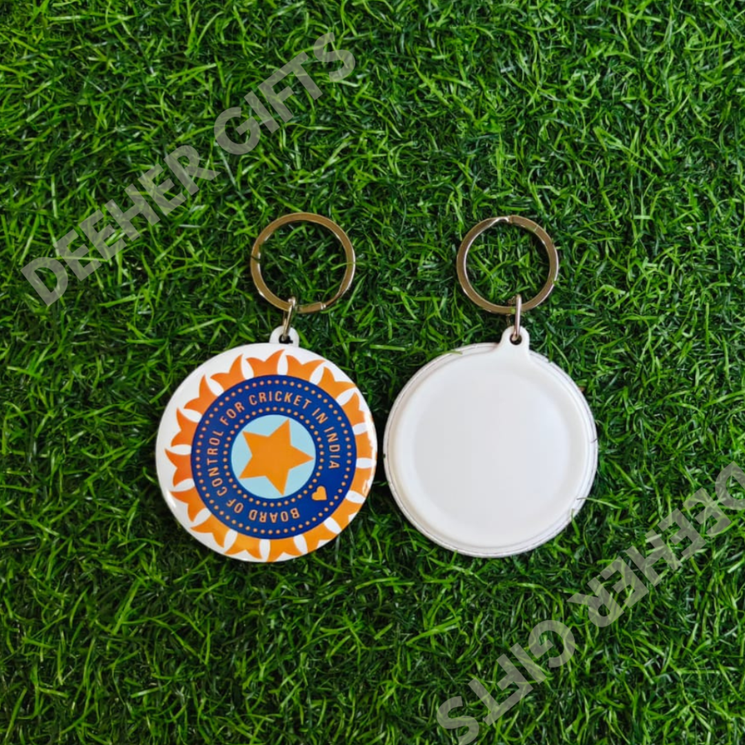 Round Badge Keychain Raw Material (58 mm) – Pack of 100
