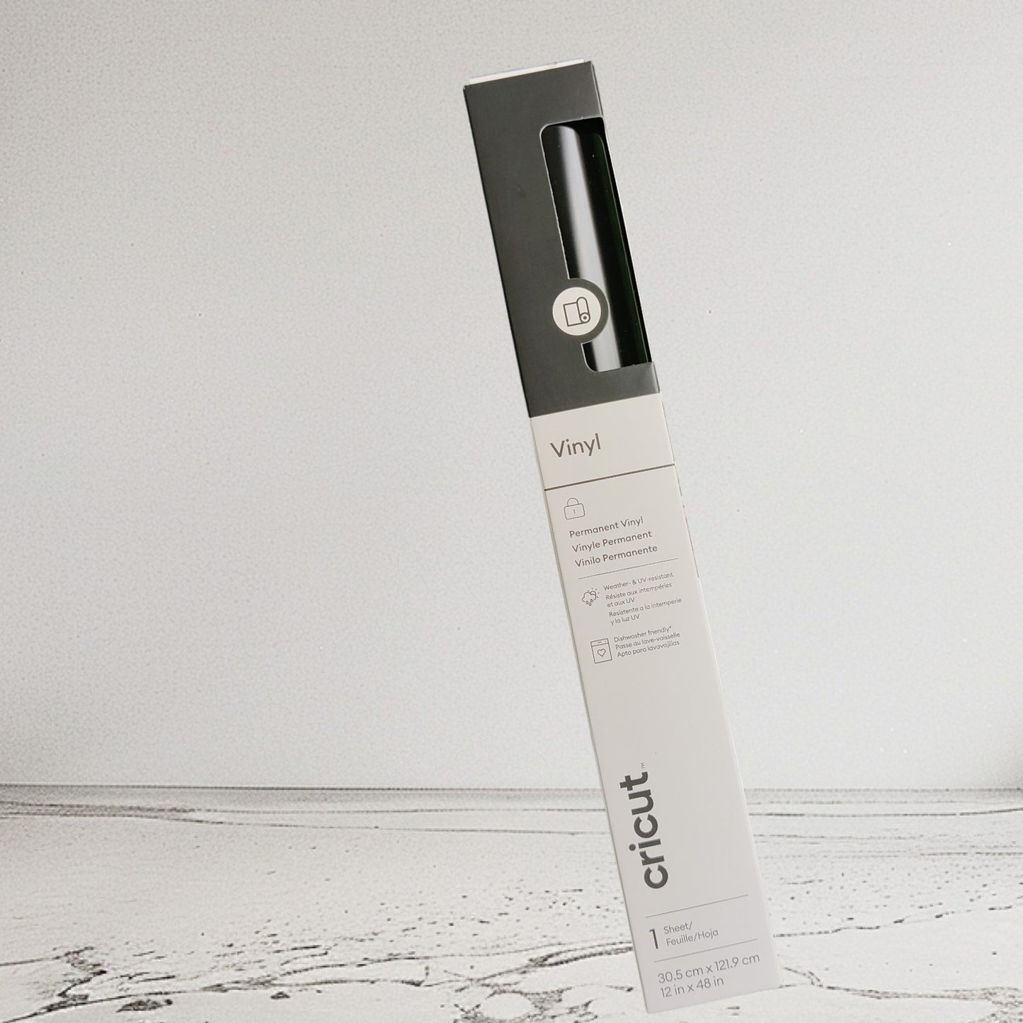 Cricut Permanent Black Vinyl ( 12 in x 48 in )