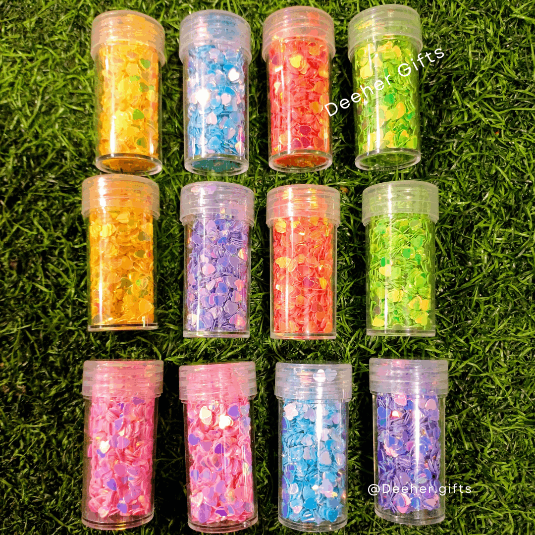 SEQUENCE GLITTERS ( Set of 12 pcs) (DG-HD89)