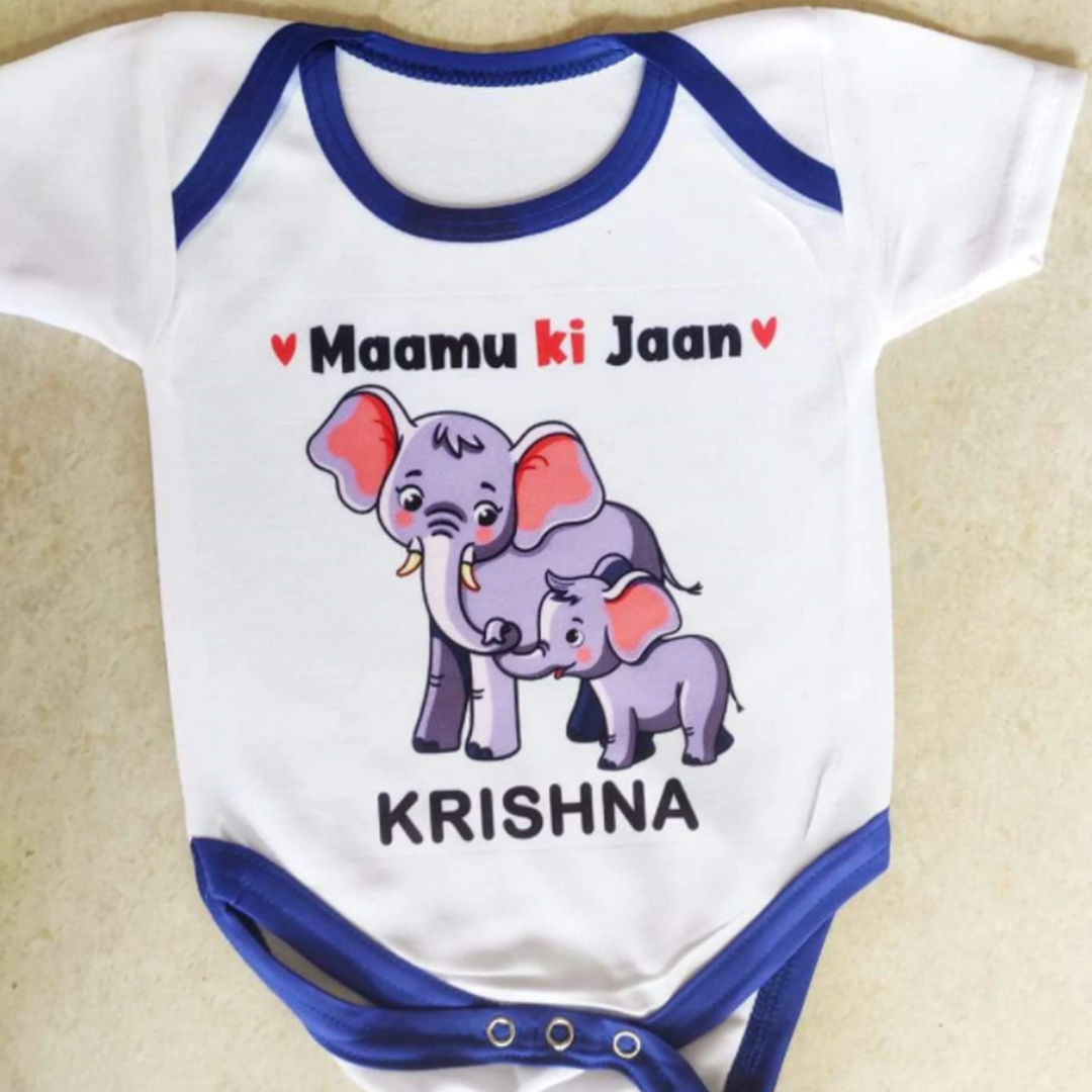 Sublimation Baby Rompers ( Blue Strip)
