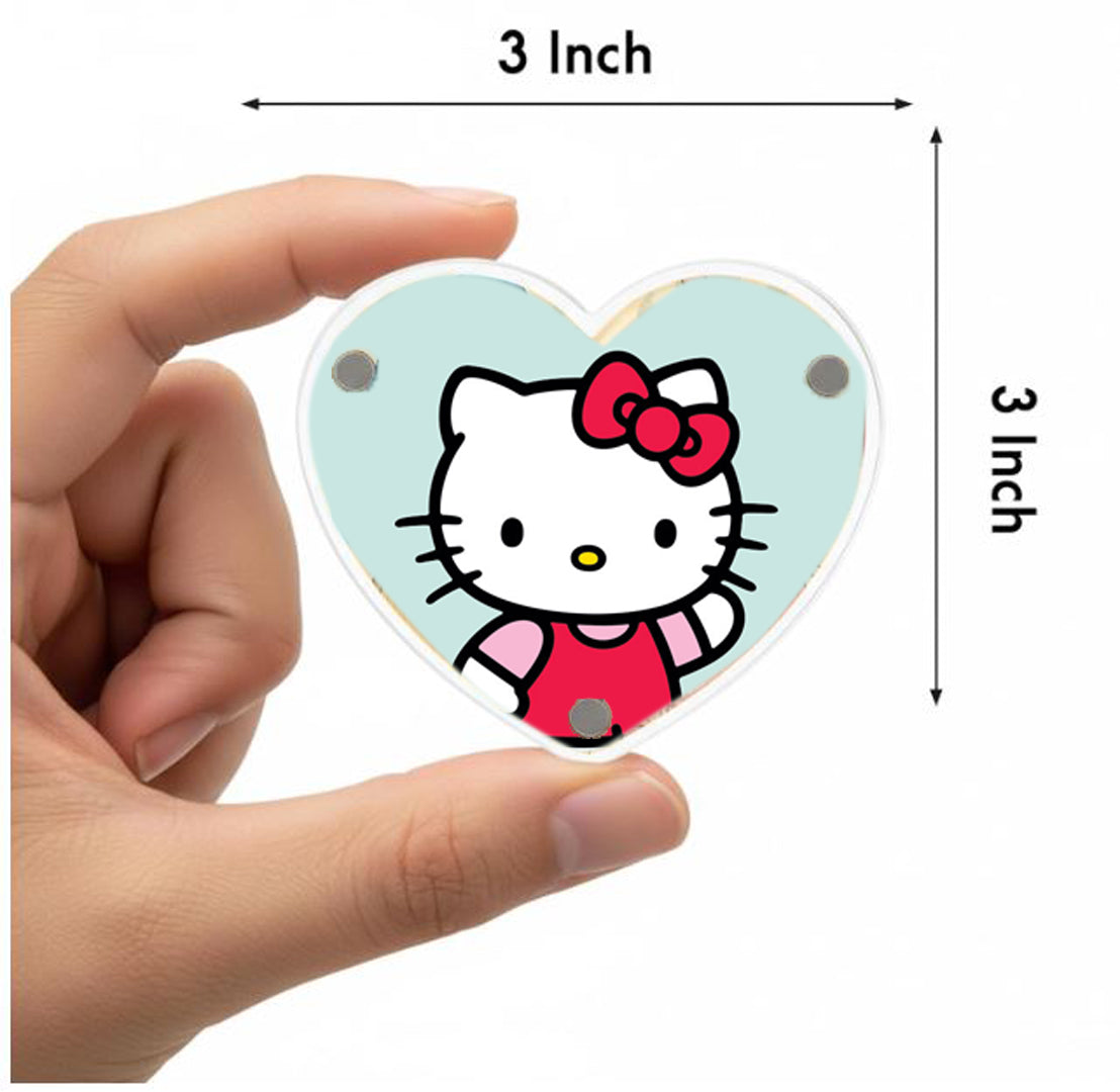 Polariod Acrylic Magnetic Photo Frame (Heart / 3 x 3 inch)