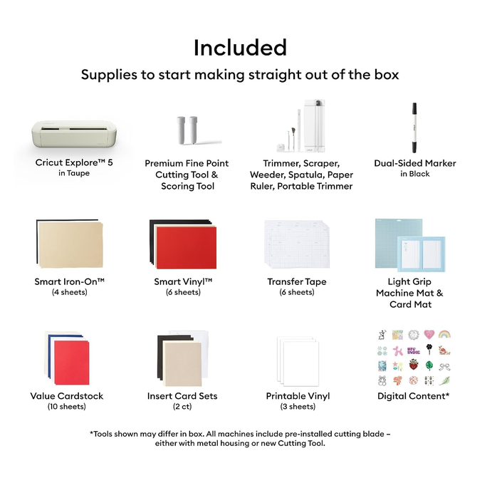 Cricut Explore® 5 Essential Bundle