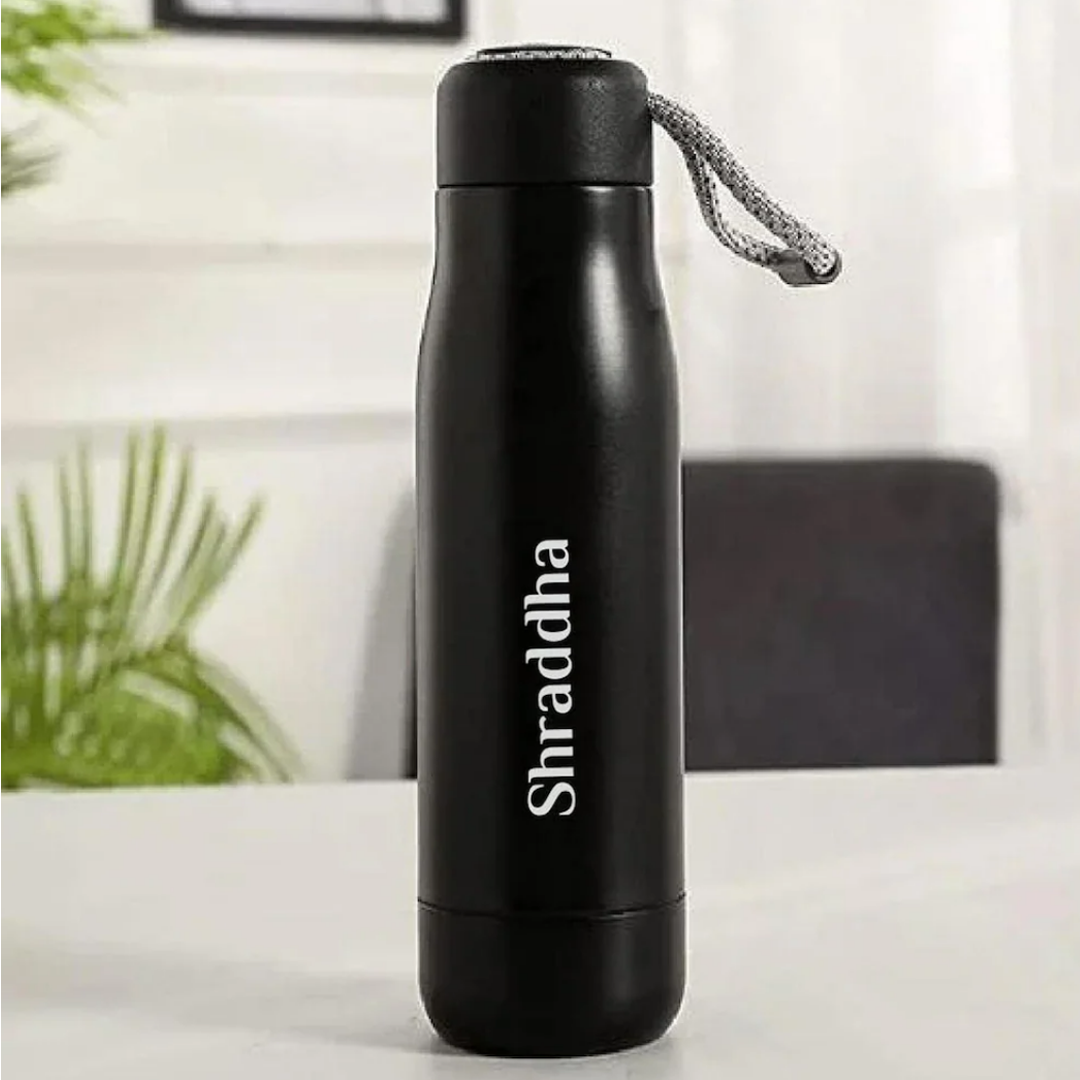 Vacuum Insulated Dori Bottle | Black | 500 ml | For Engraving / UV