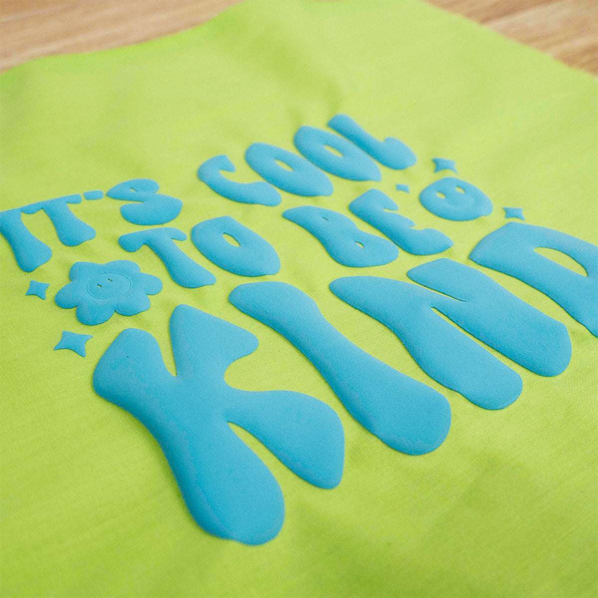 3D PUFF Aqua Blue Vinyl (Per Meter)