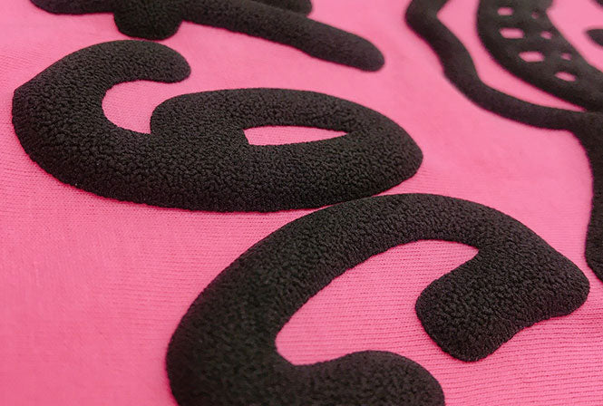 3D PUFF Black Vinyl (Per Meter)