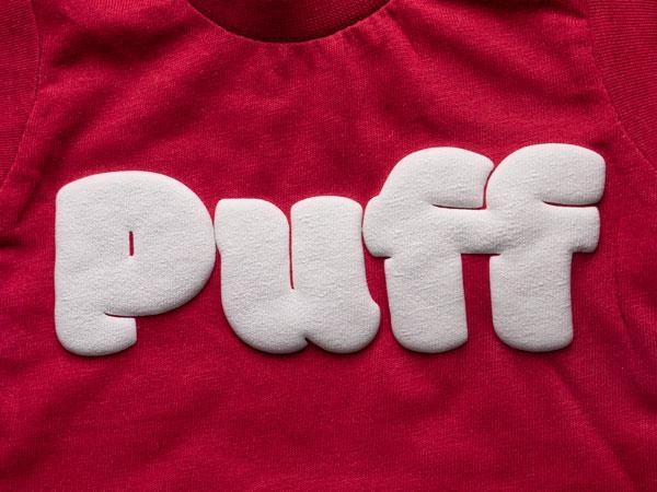 3D PUFF White Vinyl (Per Meter)