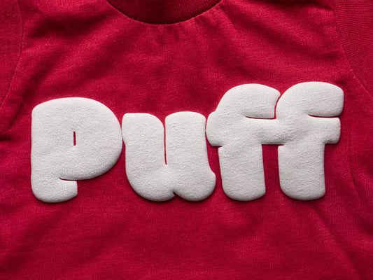 3D PUFF White Vinyl (Per Meter)