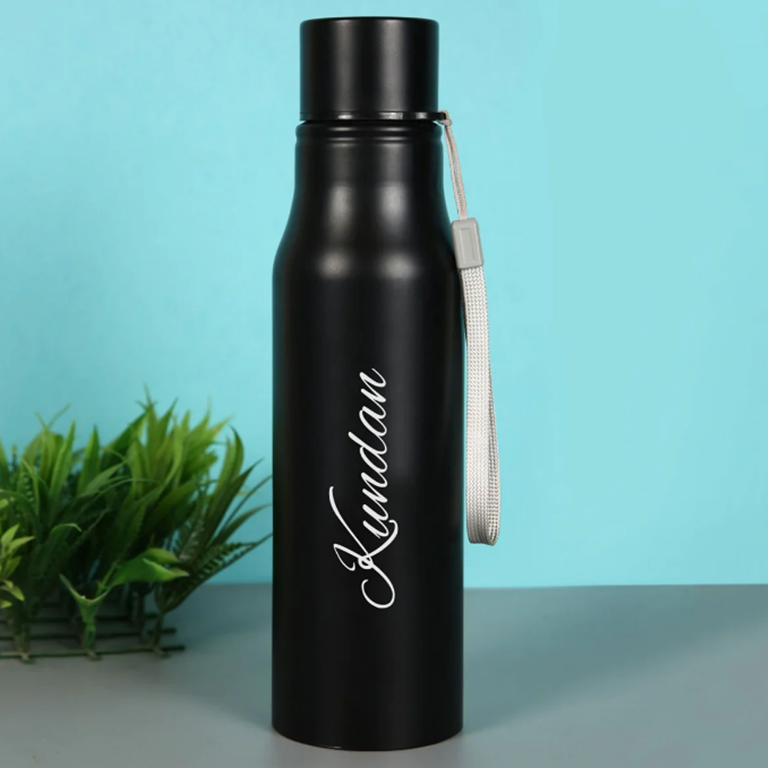 Stainless Steel Bottle | Black | 500 ml | For Engraving / UV