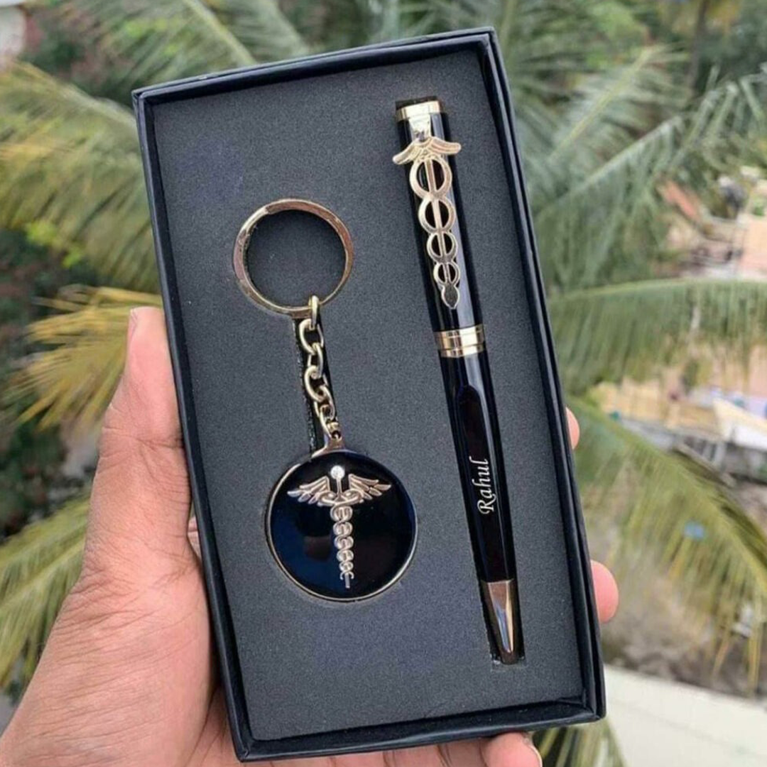 Pen and Keychain Combo ( DOCTOR ) (For Engraving /UV Printing)