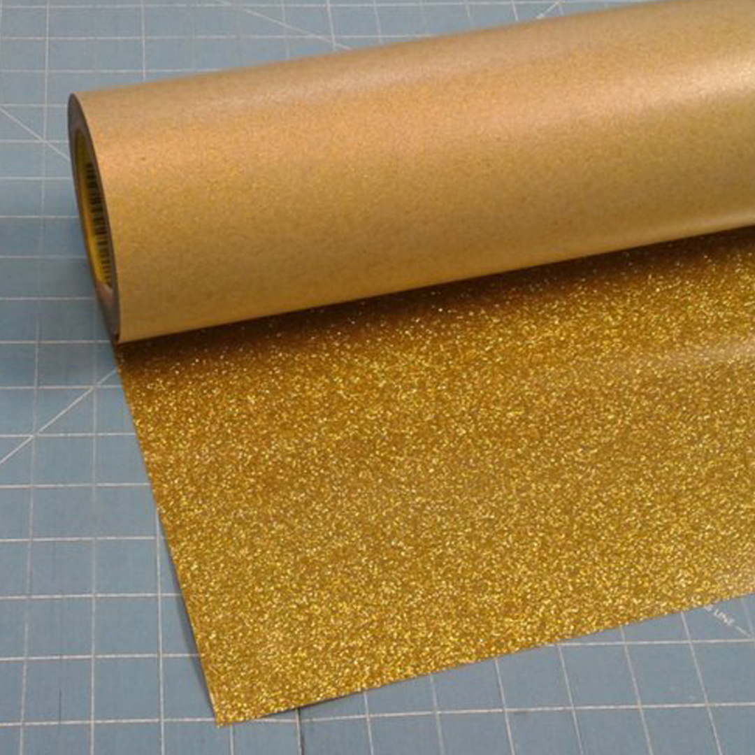 Vinyl Glitter Gold (per meter)