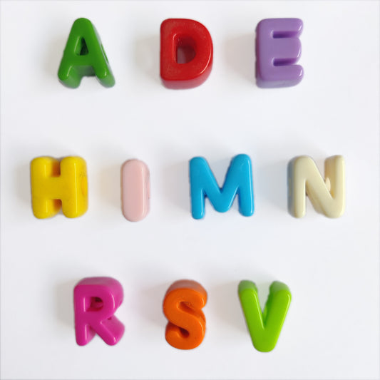 Multicolor alphabets Beads – Big Size | MOQ 10 Pcs Per Design