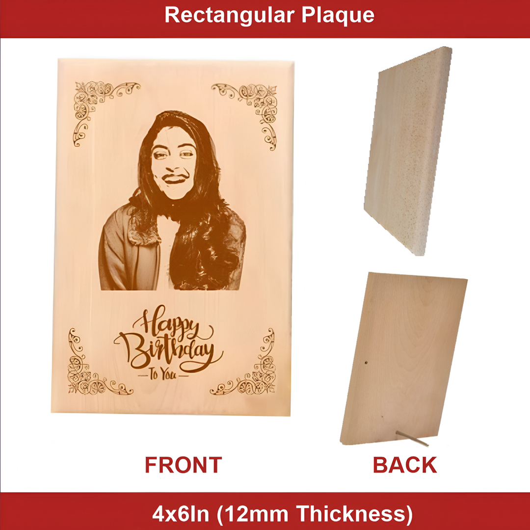 Wooden Plaque | Size 4×6 inch | 12 MM | For Engraving / UV