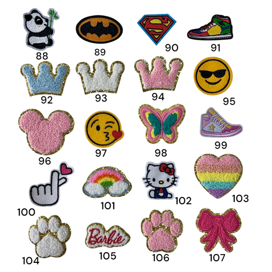 Iron on Patches (88 to 107 Designs)