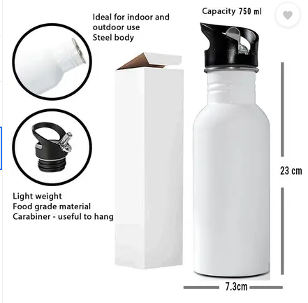 Sublimation Big Mouth Sipper Bottle ( 750 ml )