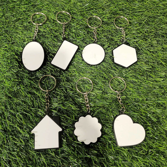 Black metal keychain ( sublimation)