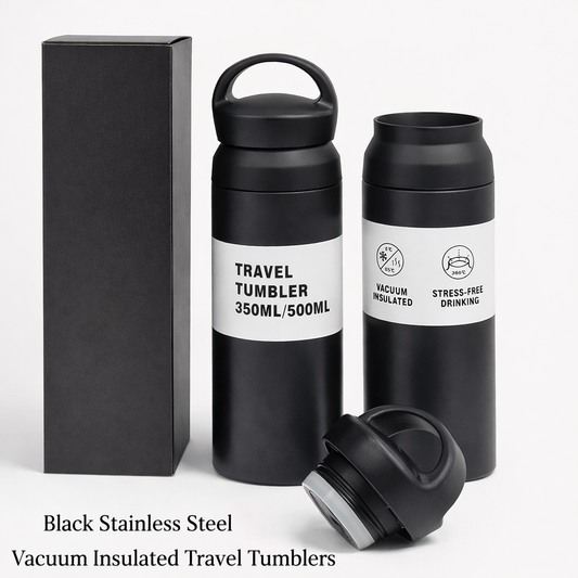 Vacuum Insulated Travel Tumbler – Matte | Black | 500 ml | For Engraving / UV