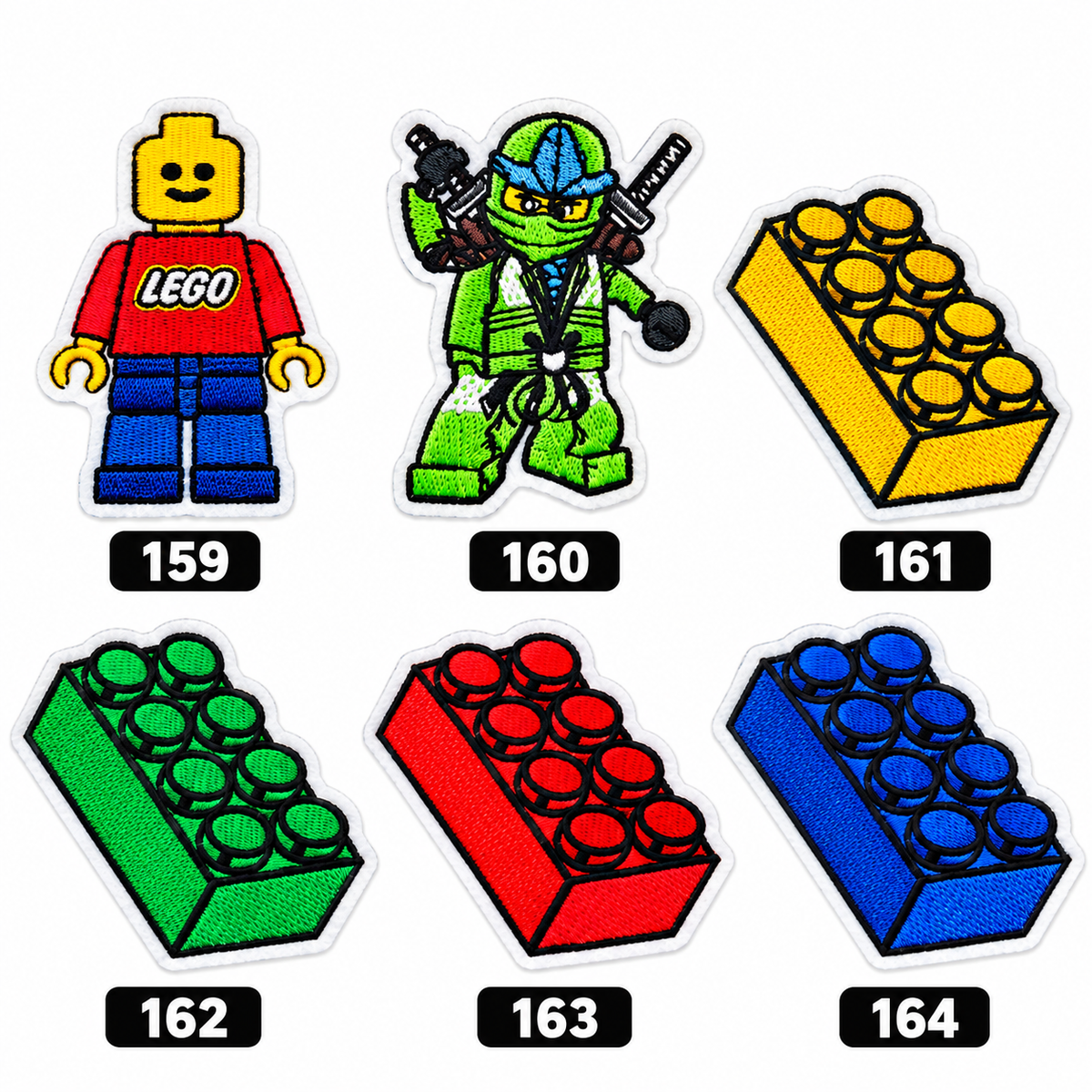 Iron on Patches (159 to 164 Designs)