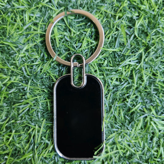 Keychain Metal - Rectangle (Chinese) – For Both Side Engraving