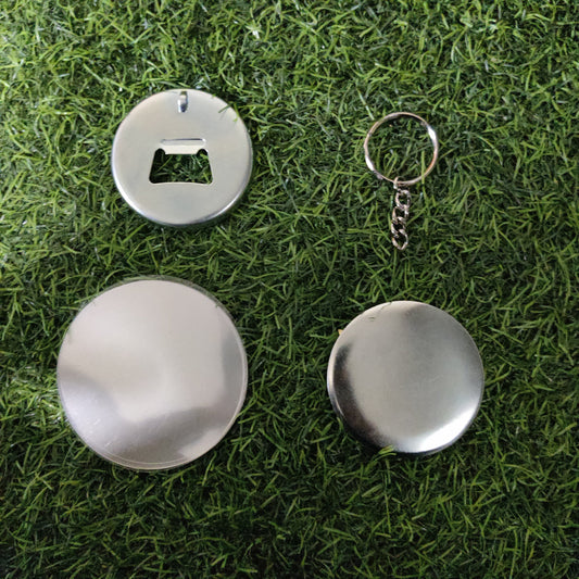 Round Badge With Opener And Keychain ( 58 MM ) – Pack of 100