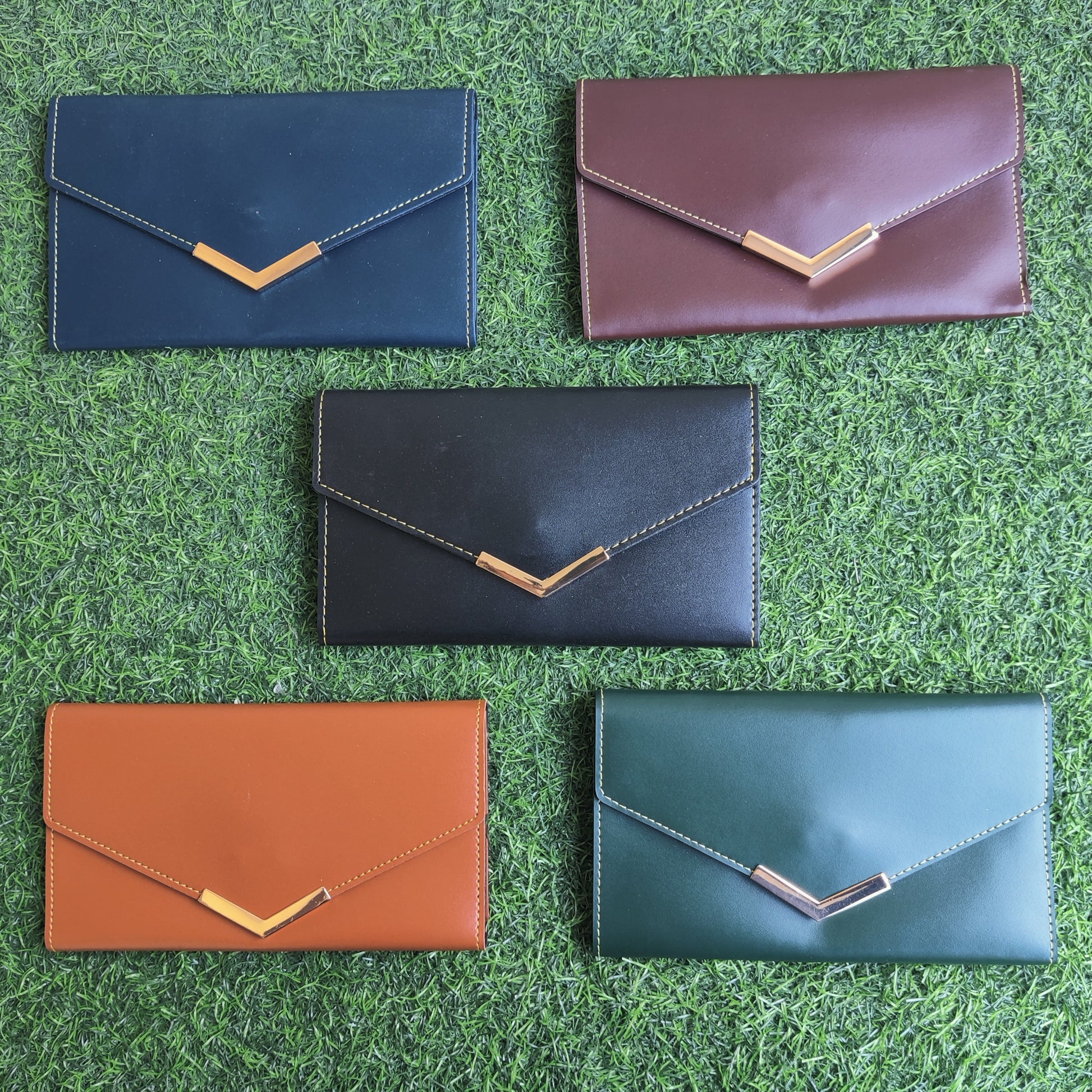 Faux Leather Ladies Purse With Patti ( Without Box )