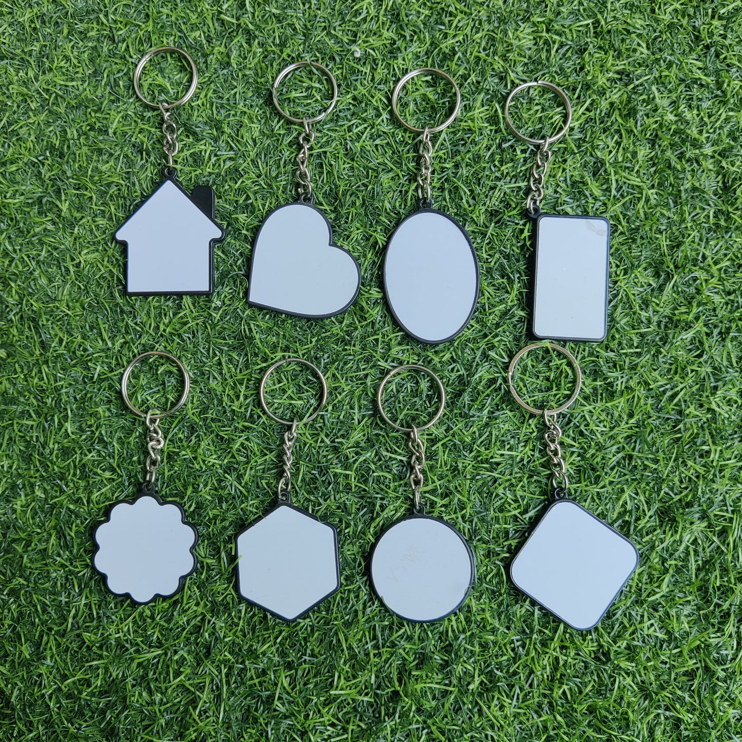Black metal keychain ( sublimation)
