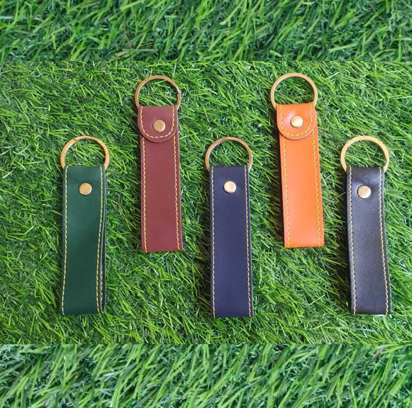 Faux Leather Keychain