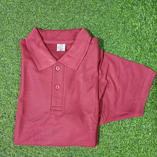 Collar Matty Tshirt ( Maroon )