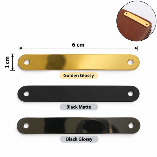 Metal Strips – Golden Glossy / Black Glossy / Matt Black (With Holes)