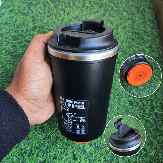 Vacuum Insulated Suction Mug | Black | 380 ml | For Engraving / UV