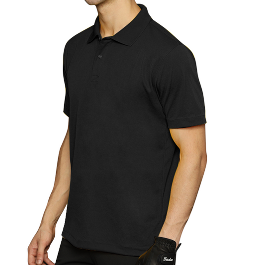 DryFit Collar Tshirt ( Black )