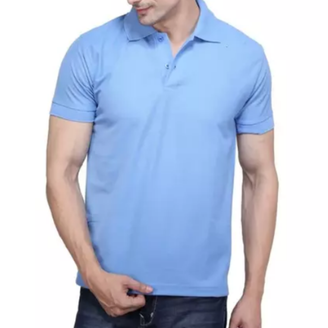 DryFit Collar Tshirt ( SkyBlue)