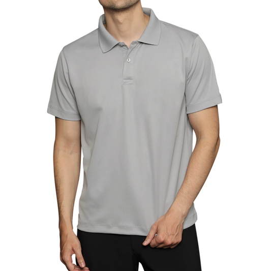 DryFit Collar Tshirt ( Grey )