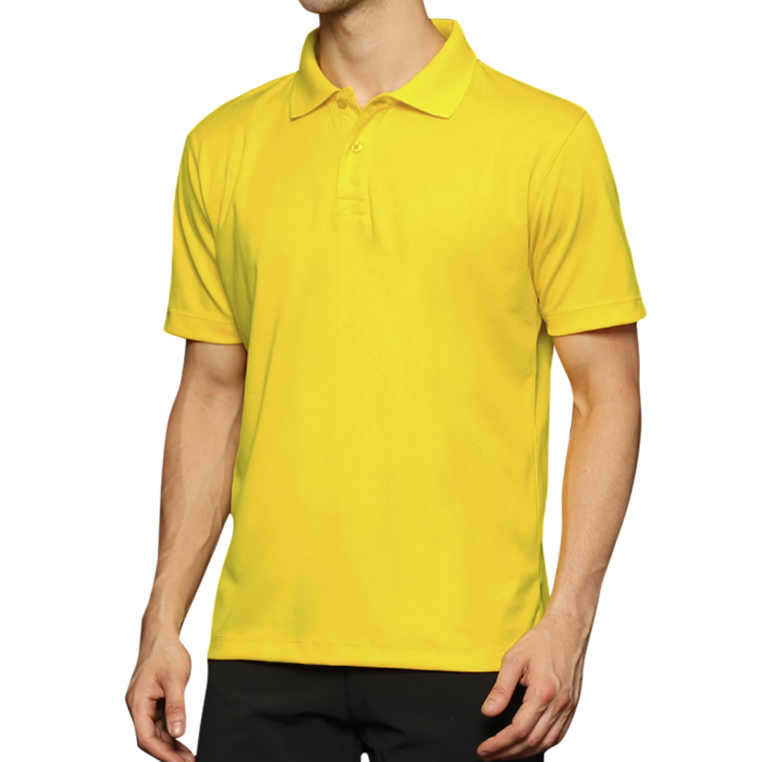 DryFit Collar Tshirt ( Yellow )