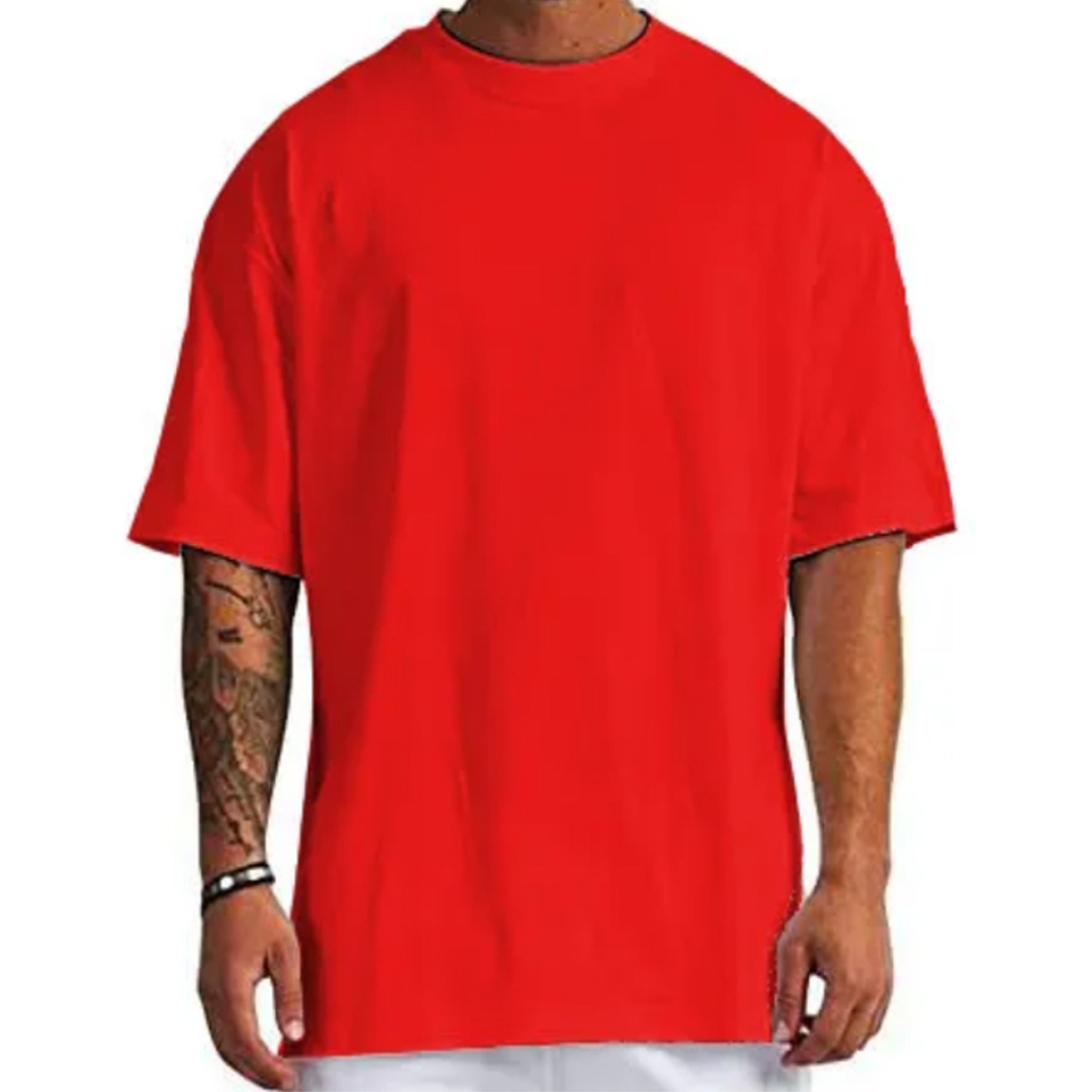 Oversize Cotton Tshirt ( RED )