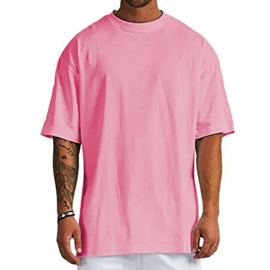 Oversize Cotton Tshirt ( Baby Pink )