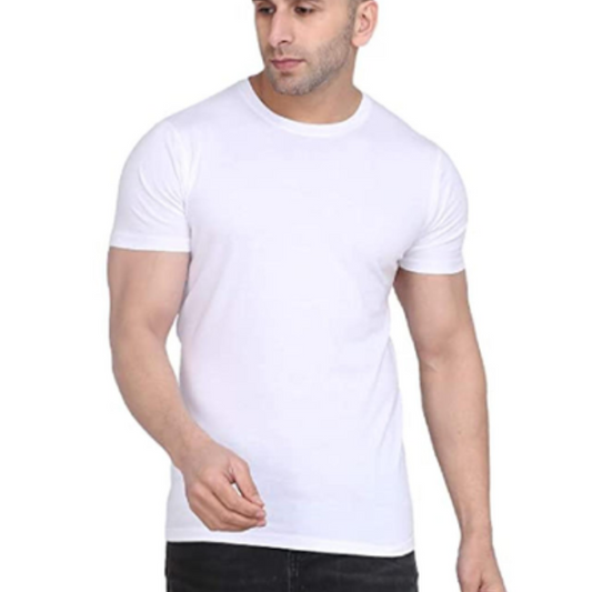 Polycotton Tshirt ( White )