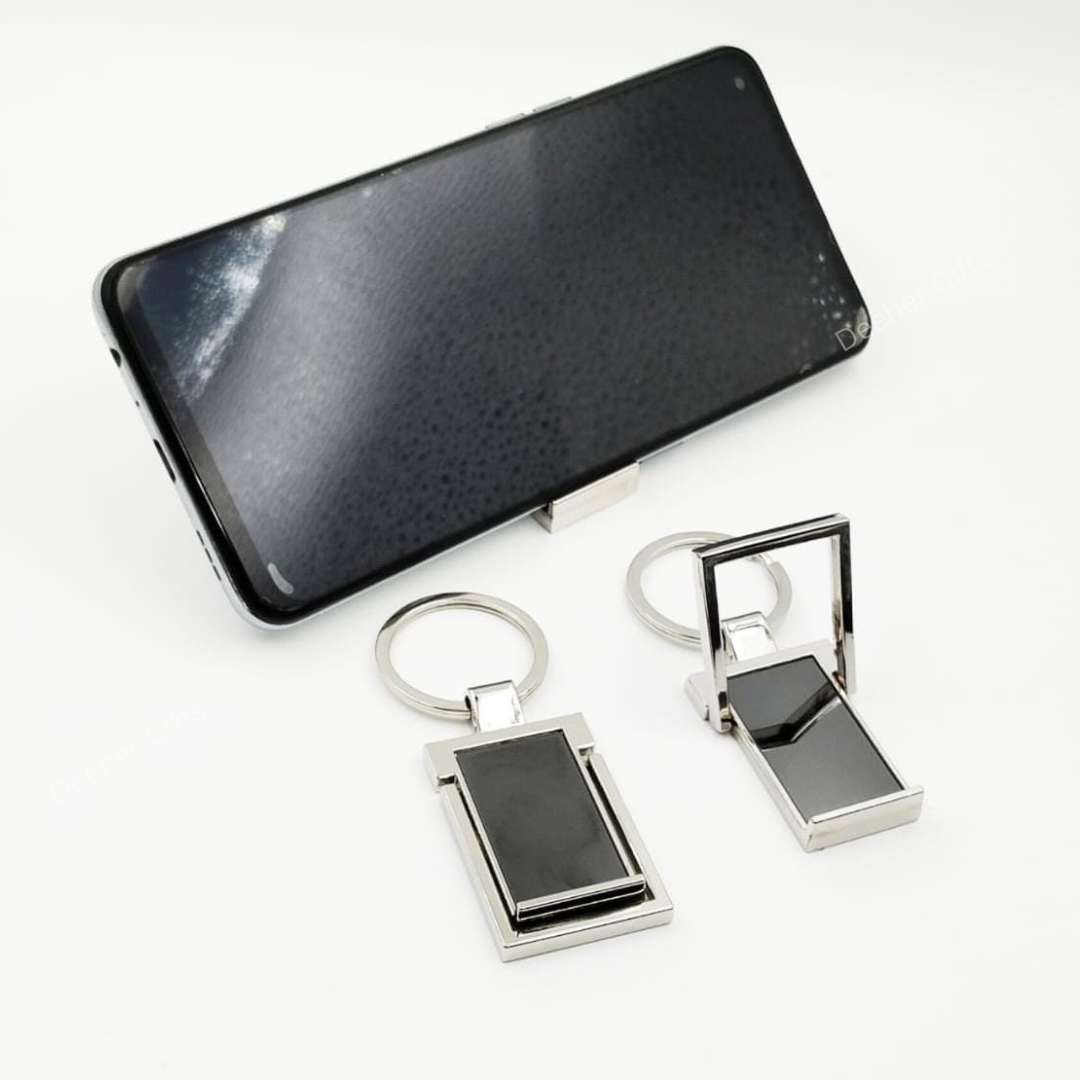 Keychain Metal ( Mobile Stand ) – For Single Side Engraving