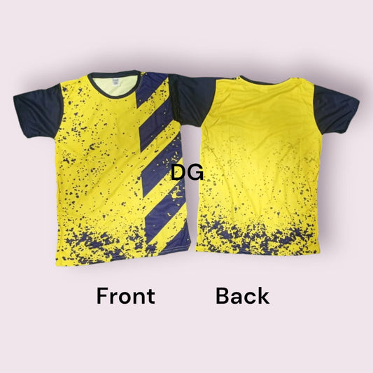 Sports Jersey ( Yellow / Polyster )