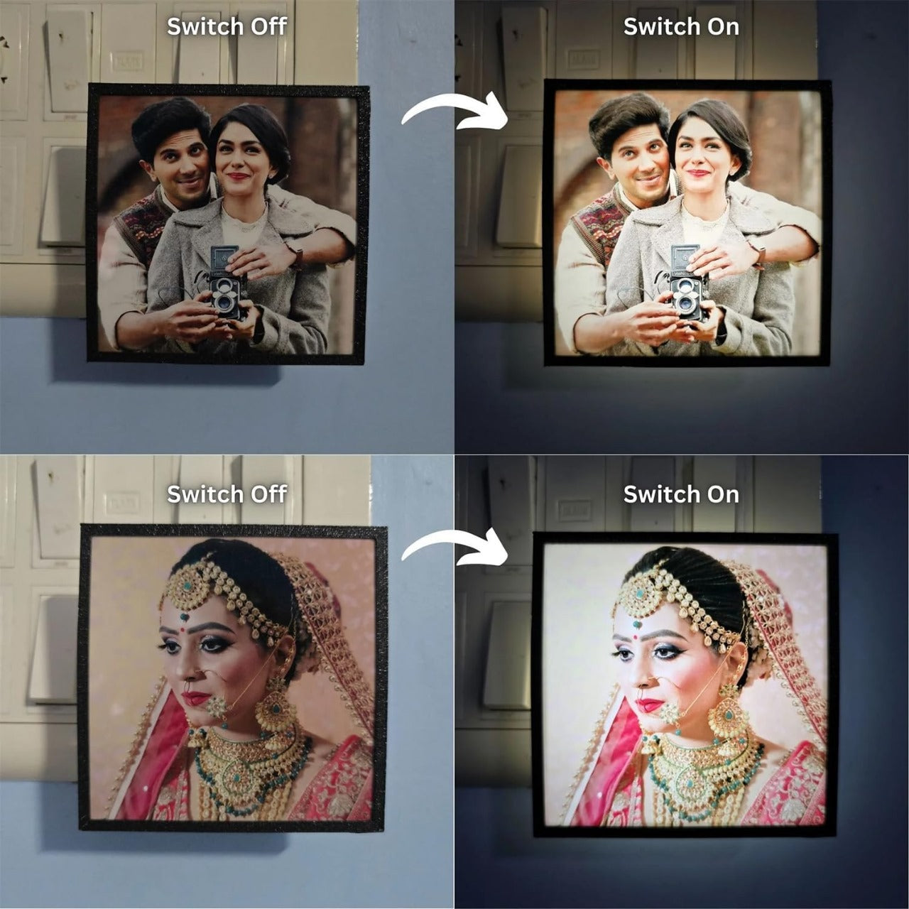 Sublimation Plastic LED Night Lamp | Square | 4 x 4 Inch