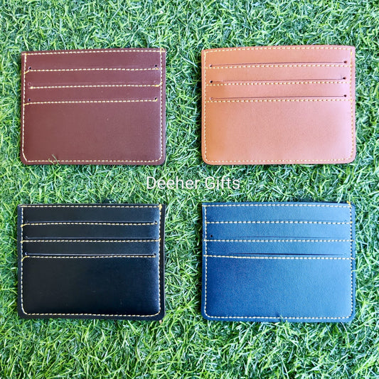 Faux Leather Mini Card Holder