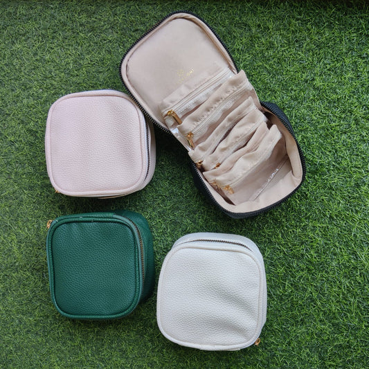 Premium Leather Jewellery Organizer (Size 5X5 inches)