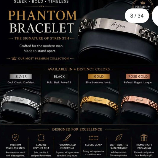 Phantom bracelet – Mix Color ( Golden / Silver / Rose gold / Black)