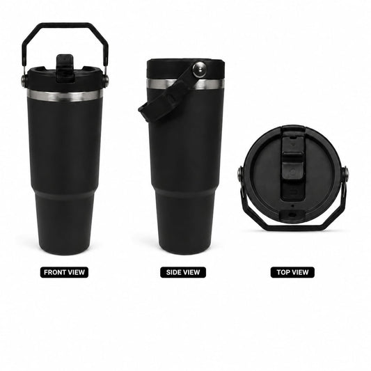 30 OZ Stainless Steel Tumbler | 900 ml | Black | For Engraving / UV