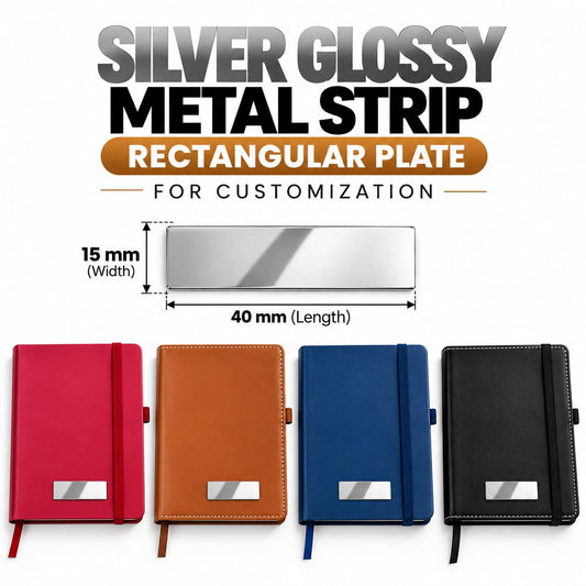 Rectangle Metal Strips Silver/ For Marking