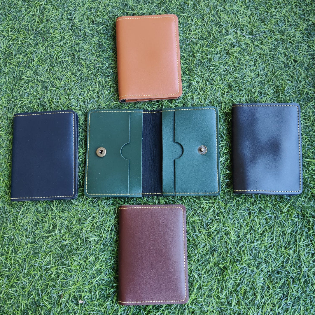 Faux Leather Card Holder