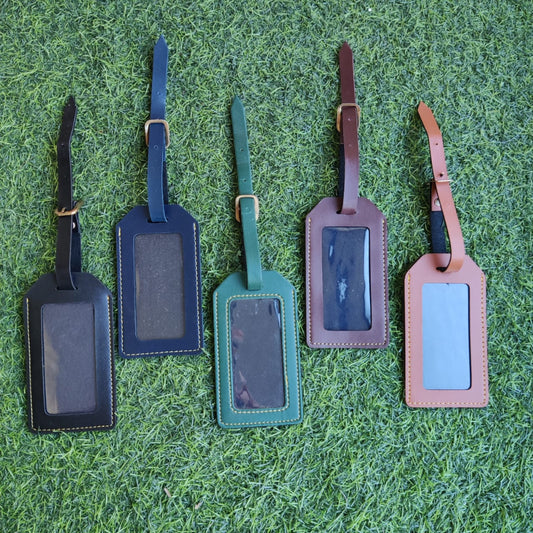 Faux Leather Travel Tags