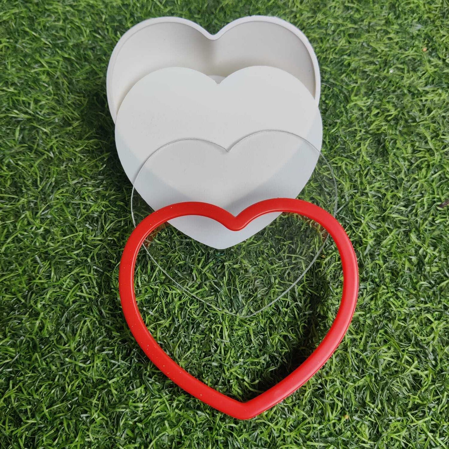 Sublimation Plastic LED Night  Lamp | Heart | 3 x 3.5 Inch