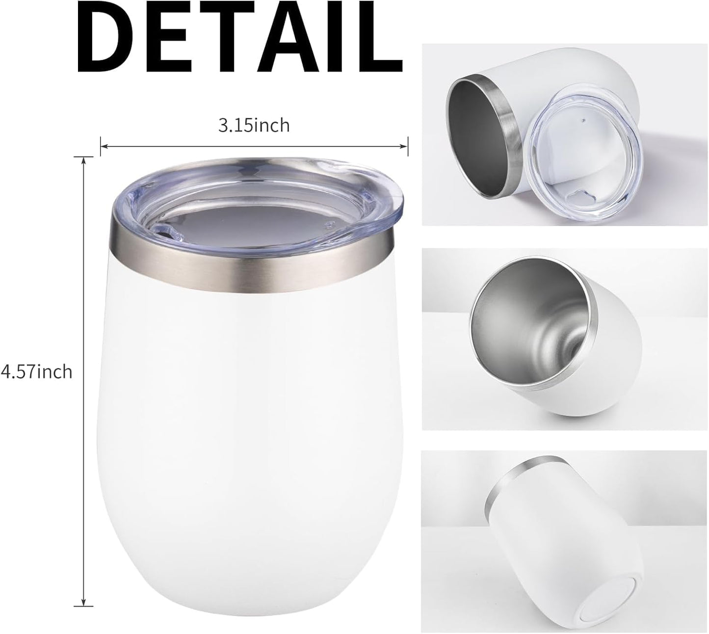 Stainless Steel Insulated Coffee Mug | White | 250ml | For Engraving / UV
